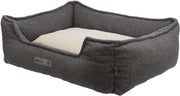 Trixie Be eco gerecycled hondenmand coline hoekig donkergrijs bei - afbeelding 2