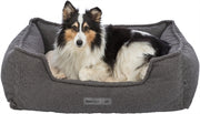 Trixie Be eco gerecycled hondenmand coline hoekig donkergrijs bei - afbeelding 3