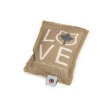 Canadiancat company Canadian cat speelkussen love met catnip grijs beige - afbeelding 2