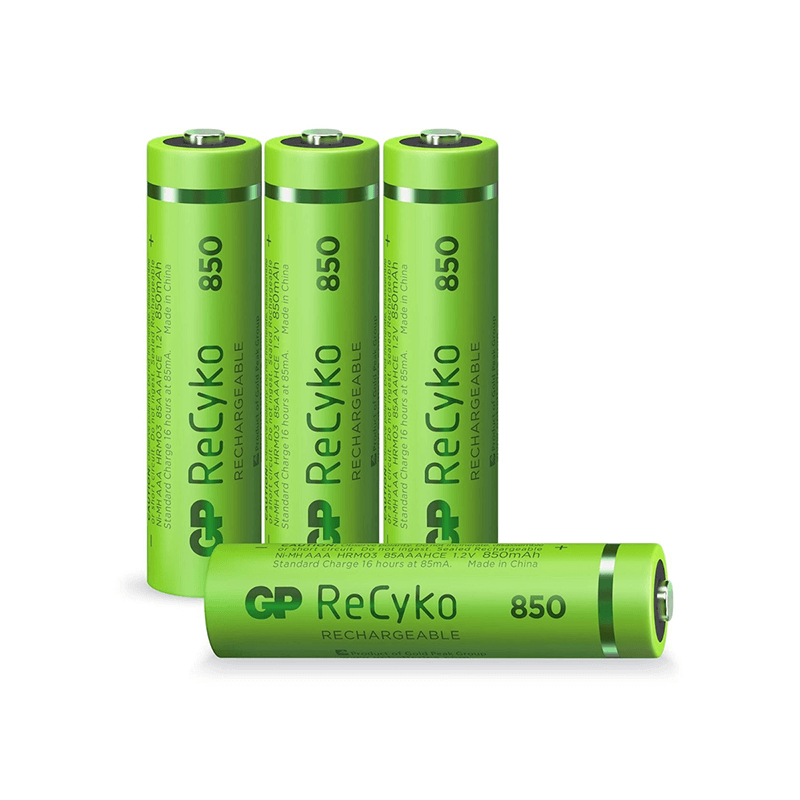 Gp oplaadbare aaa-batterijen 850mah nimh 4pk