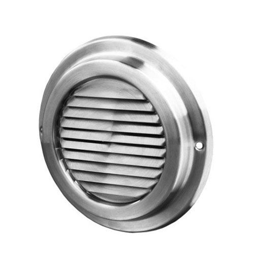 Ventilatierooster rond RVS 125 mm