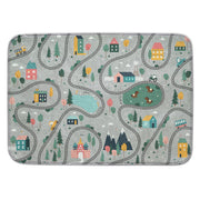 Achoka Speelkleed Wegen en Huizen, 130x180cm - afbeelding 1