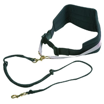 FLAMINGO FLAMINGO Hondenharnas met elastische riem Canicross zwart