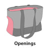 FLAMINGO FLAMINGO Huisdierendraagtas Cilou 4 47x21x30 cm grijs