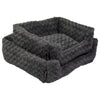 Jack and Vanilla Jack and Vanilla Huisdierenbank Softy S 60x52x18 cm rosette grijs