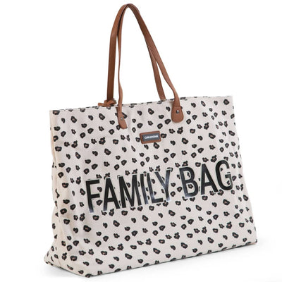 CHILDHOME CHILDHOME Verzorgingstas Family Bag luipaardmotief canvas