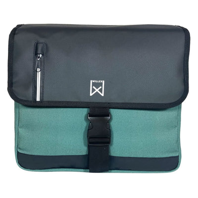 Willex Willex Fietstassen zakelijk 30 L canvas groen en zwart