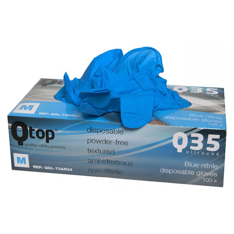 Qtcycletech Iqtop nitril handschoen dispenser maat m per 100 stuks