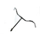 Humpert stuur 30cm chroom vast