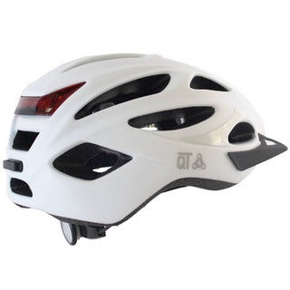 Qtcycletech Qt cycle tech helm urban 58-62 cm mat wit led verlichting 2810373