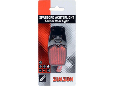 Simson 021769 led achterlicht inclusief batterij op kaart