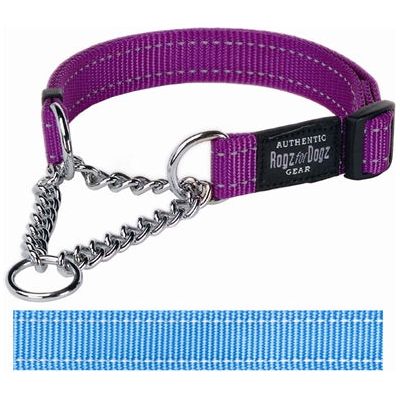 Rogz for dogs Fanbelt halfslip halsband turqouise