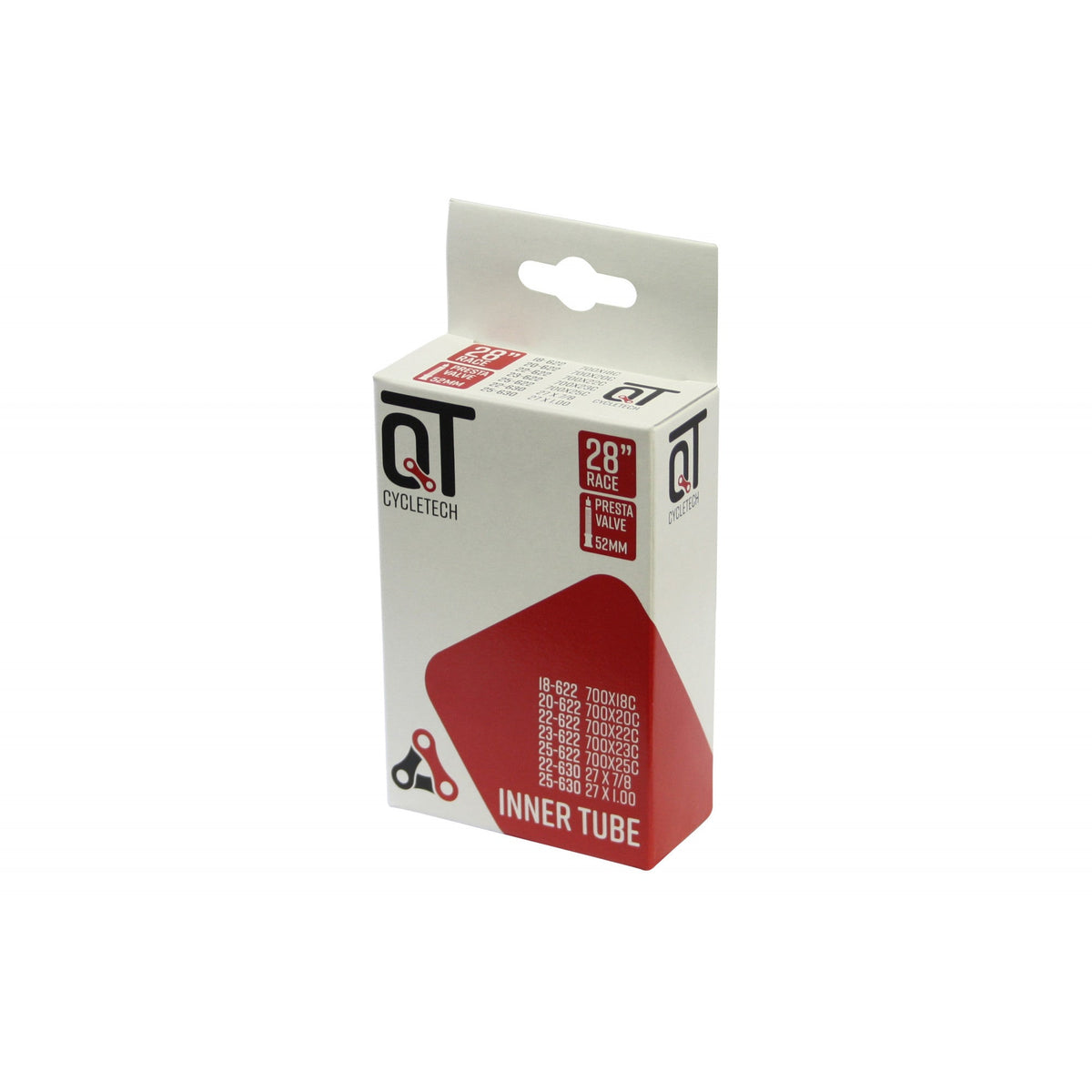 Qtcycletech Qt binnenband sv15 28 inch race 18 25-622 sv 52 mm extra lang 2217392