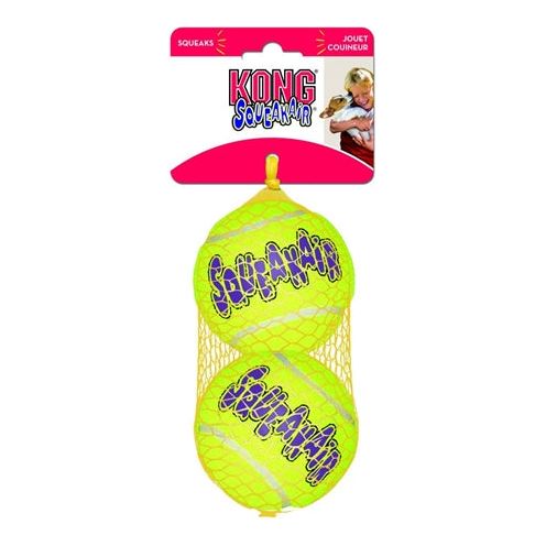 Kong Squeakair tennisbal geel met piep