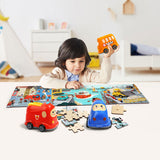 Topbright Houten Legpuzzel School met Schoolbus, 24st. - afbeelding 3