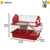 Ferplast Konijnenhok Barn 80 78x48x65 cm rood