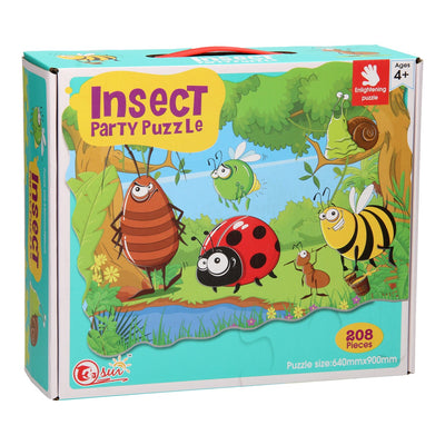 - Insect Party Mega Puzzel 208 stuks(90x64cm)