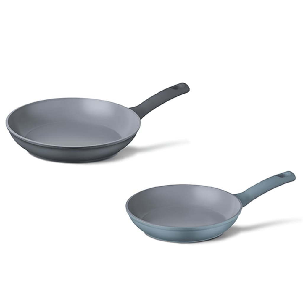 CUISINOX CUISINOX 2-delige Koekenpanset denimblauw
