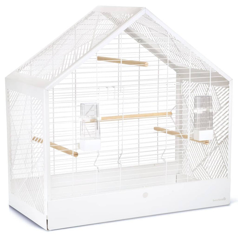 Beeztees Beeztees Vogelkooi Yara 71x35x70 cm metaal wit