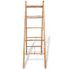 VidaXL Dubbele handdoekenladder met 5 tredes 50x160 cm bamboe