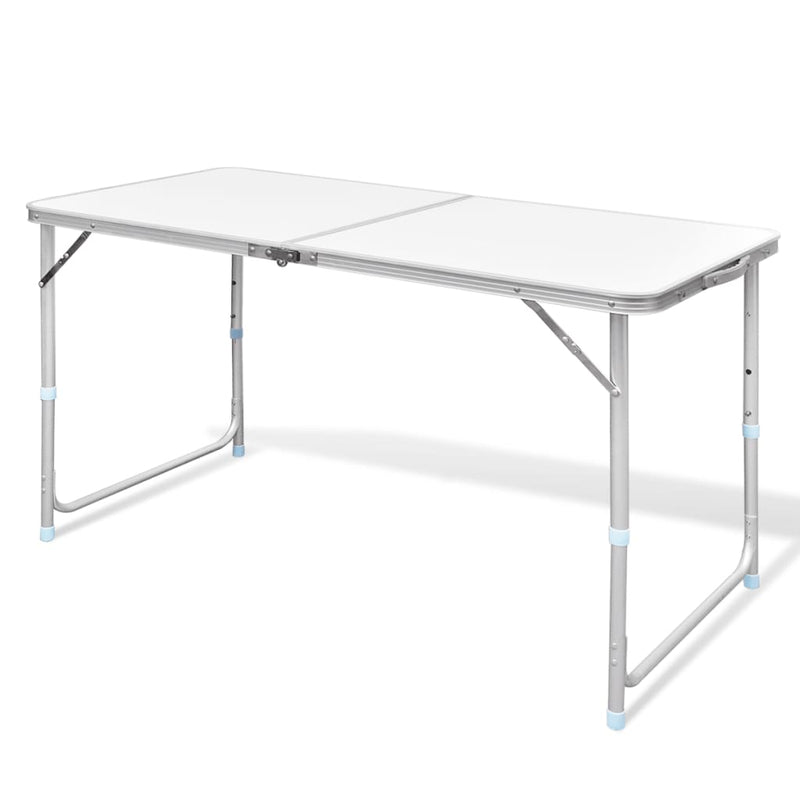 VidaXL Campingtafel inklapbaar en verstelbaar 120x60 cm aluminium