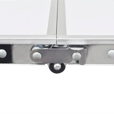 VidaXL Campingtafel inklapbaar en verstelbaar in hoogte aluminium 180 x 60 cm