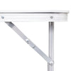 VidaXL Campingtafel inklapbaar en verstelbaar in hoogte aluminium 180 x 60 cm