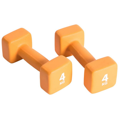 Pure2Improve Pure2Improve Halterset 2x4 kg neopreen oranje