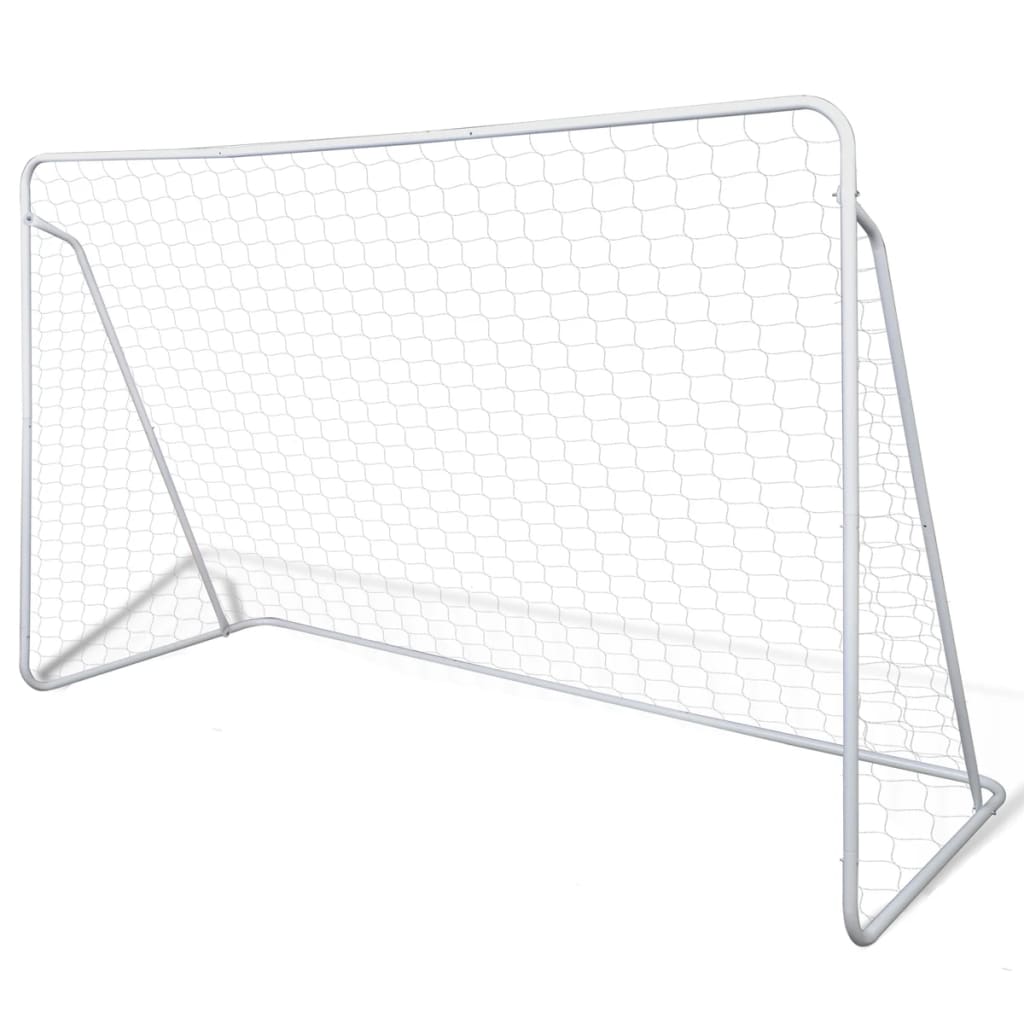 VidaXL Voetbalgoals 2 st 240x90x150 cm staal