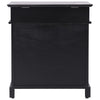VidaXL Schoenenkast 50x28x58 cm paulowniahout zwart