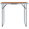 VidaXL Campingtafel inklapbaar met metalen frame 80x60 cm