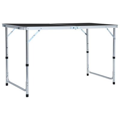 VidaXL Campingtafel inklapbaar 120x60 cm aluminium grijs