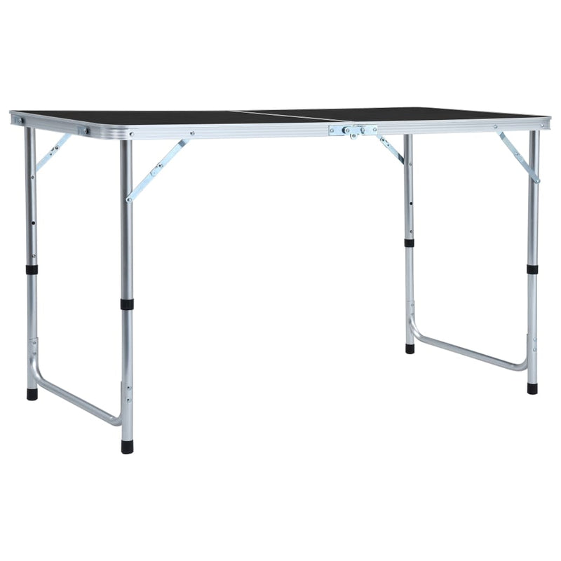 VidaXL Campingtafel inklapbaar 120x60 cm aluminium grijs