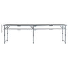 VidaXL Campingtafel inklapbaar 240x60 cm aluminium grijs