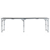 VidaXL Campingtafel inklapbaar 240x60 cm aluminium grijs