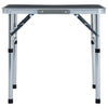 VidaXL Campingtafel inklapbaar 60x45 cm aluminium grijs