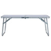 VidaXL Campingtafel inklapbaar 60x40 cm aluminium wit