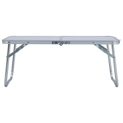 VidaXL Campingtafel inklapbaar 60x40 cm aluminium wit
