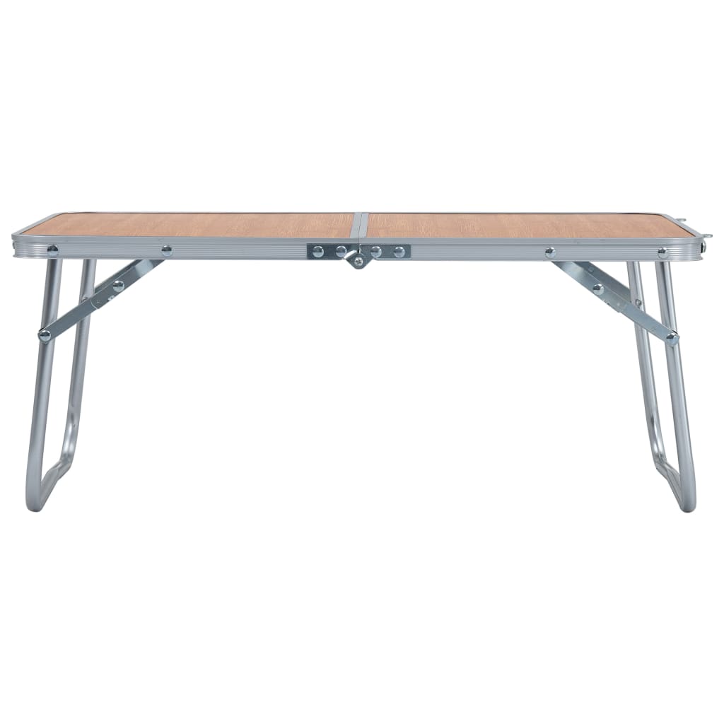 VidaXL Campingtafel inklapbaar 60x40 cm aluminium bruin