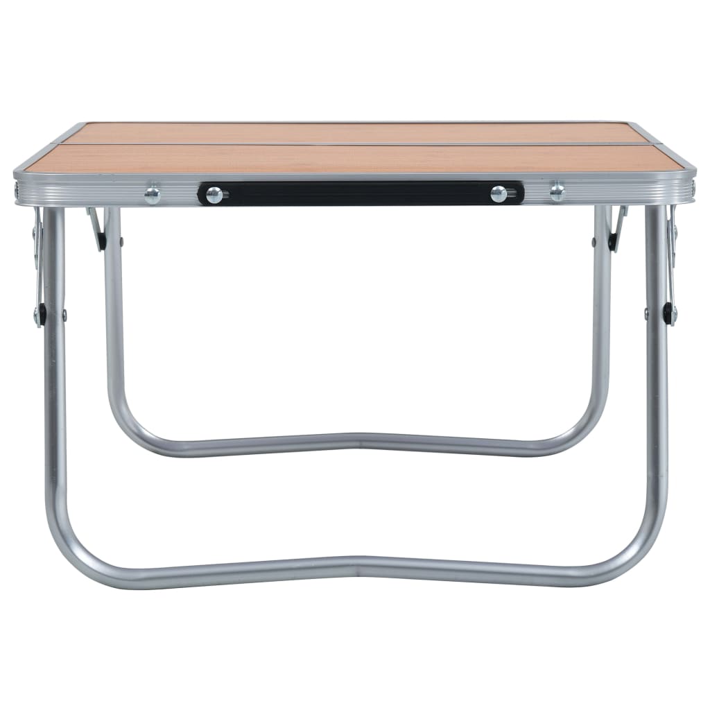 VidaXL Campingtafel inklapbaar 60x40 cm aluminium bruin