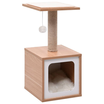 Vidaxl kattenkrabpaal met sisal krabmat 62 cm