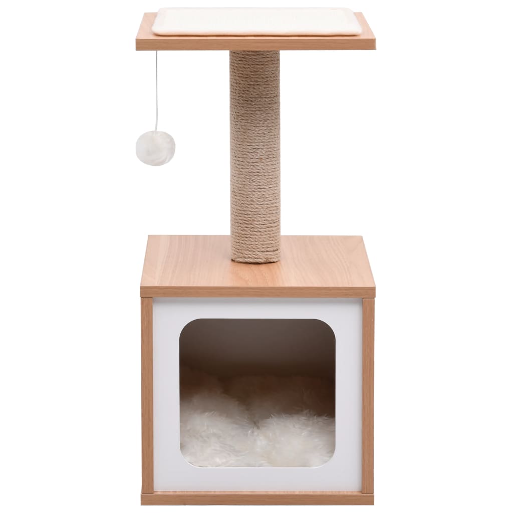 Vidaxl kattenkrabpaal met sisal krabmat 62 cm