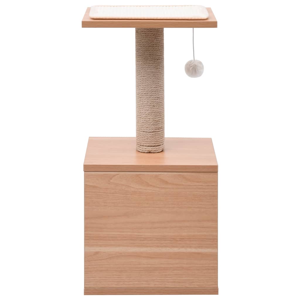 Vidaxl kattenkrabpaal met sisal krabmat 62 cm