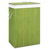 VidaXL Wasmand met 2 vakken 72 L bamboe groen
