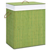 VidaXL Wasmand met 2 vakken 100 L bamboe groen