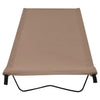 VidaXL Campingbed 180x60x19 cm oxford stof en staal taupe