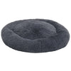 VidaXL Honden- kattenkussen wasbaar 90x90x16 cm pluche donkergrijs