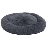 VidaXL Honden- kattenkussen wasbaar 90x90x16 cm pluche donkergrijs - afbeelding 2