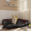 VidaXL Hondenmand 105x80x25 cm kunstleer zwart en bruin