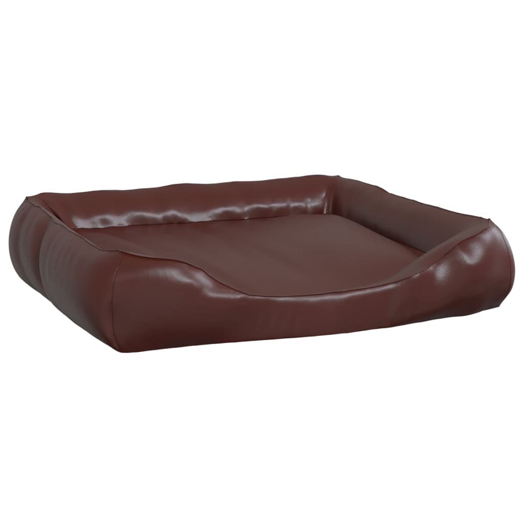 VidaXL Hondenmand 80x68x23 cm kunstleer bruin